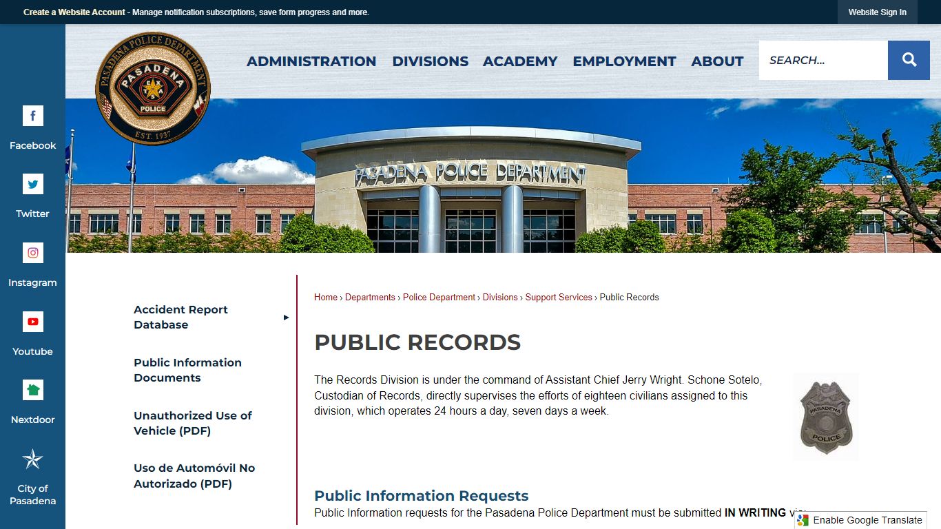 Public Records | Pasadena, TX